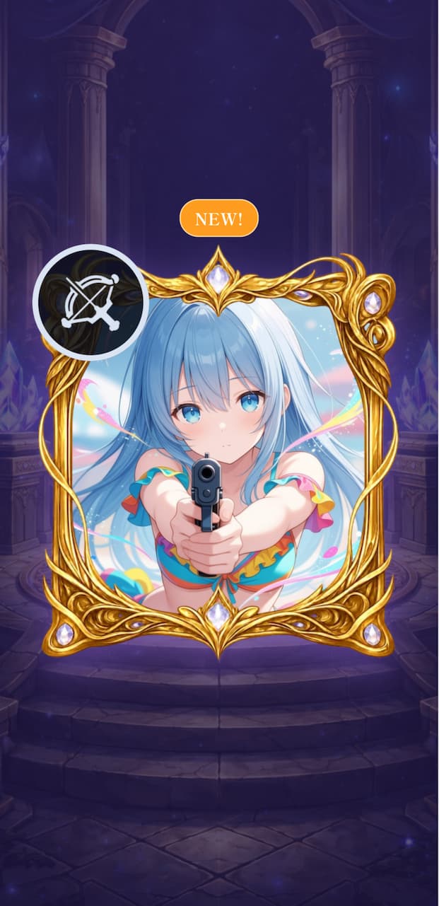 召喚されたキャラの画面
